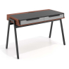 Bureau Chronos en fibres de bois avec pieds en croix