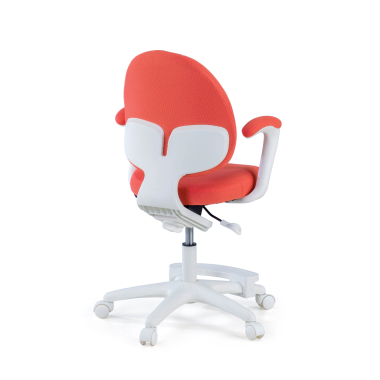 chaise de bureau enfant rose mickey tissu accoudoirs fixes 7