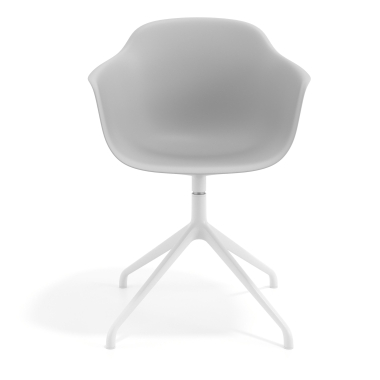 chaise de reunion blanc gris base pyramide plastique accoudoirs fixes 6