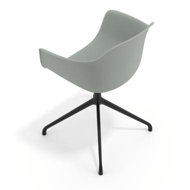 chaise de reunion noir anthracite base pyramide plastique accoudoirs fixes 7