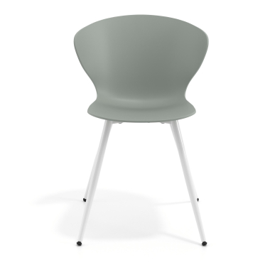 chaise de conference blanc anthracite 4 pattes plastique accoudoirs fixes 6