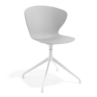 chaise de reunion blanc gris base pyramide plastique accoudoirs fixes 1