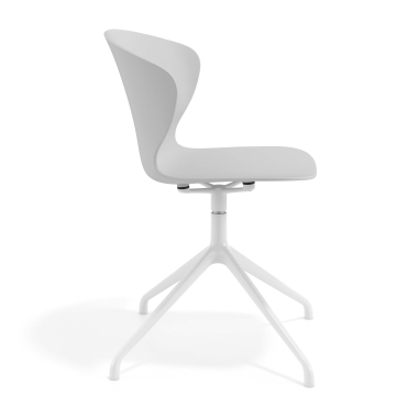 chaise de reunion blanc gris base pyramide plastique accoudoirs fixes 3