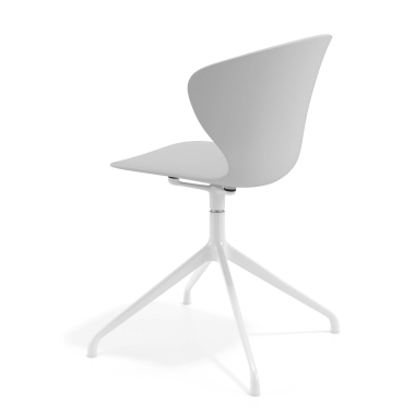 chaise de reunion blanc gris base pyramide plastique accoudoirs fixes 5