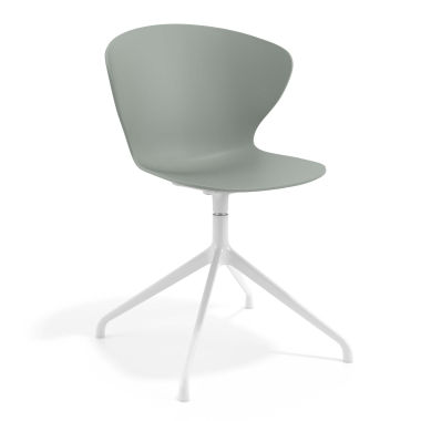 chaise de reunion blanc anthracite base pyramide plastique accoudoirs fixes 1