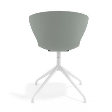 chaise de reunion blanc anthracite base pyramide plastique accoudoirs fixes 4