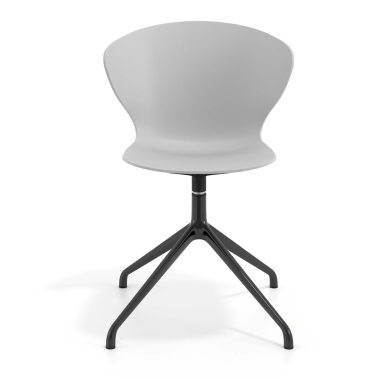 chaise de reunion noir gris base pyramide plastique accoudoirs fixes 6
