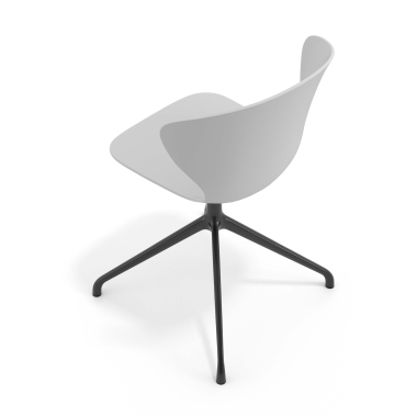 chaise de reunion noir gris base pyramide plastique accoudoirs fixes 7