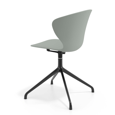 chaise de reunion noir anthracite base pyramide plastique accoudoirs fixes 5