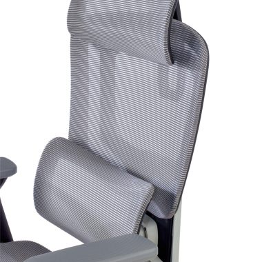 chaise ergonomique gris valkyr maille accoudoirs reglables 4d double soutien lombaire appui tete 7