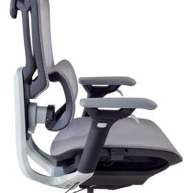 chaise ergonomique gris valkyr maille accoudoirs reglables 4d double soutien lombaire appui tete 13