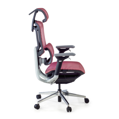 chaise ergonomique rouge valkyr maille accoudoirs reglables 4d double soutien lombaire appui tete 11