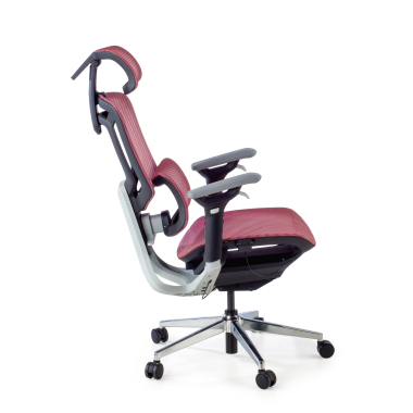 chaise ergonomique rouge valkyr maille accoudoirs reglables 4d double soutien lombaire appui tete 6