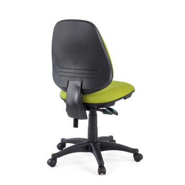 chaise de bureau vert sans bras tissu sans accoudoirs 6