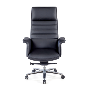 fauteuil de bureau noir essen cuir authentique accoudoirs fixes 3
