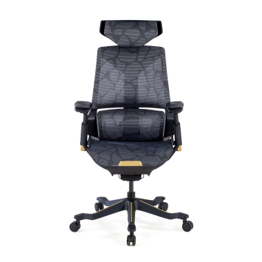 chaise gaming jaune blooddragon maille accoudoirs reglables 6d soutien lombaire appui tete 4