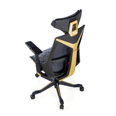 chaise gaming jaune blooddragon maille accoudoirs reglables 6d soutien lombaire appui tete 11
