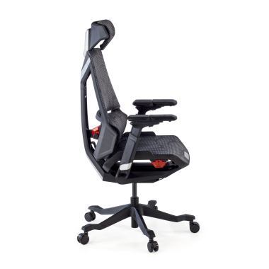 chaise gaming gris blooddragon maille accoudoirs reglables 6d soutien lombaire appui tete 9