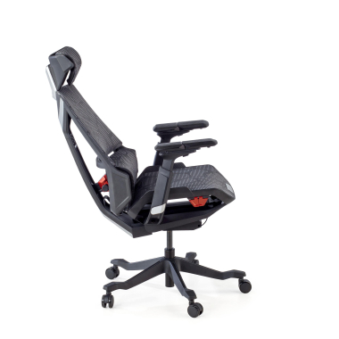 chaise gaming gris blooddragon maille accoudoirs reglables 6d soutien lombaire appui tete 10