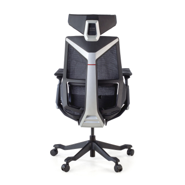chaise gaming gris blooddragon maille accoudoirs reglables 6d soutien lombaire appui tete 7