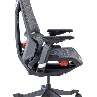 chaise gaming gris blooddragon maille accoudoirs reglables 6d soutien lombaire appui tete 6