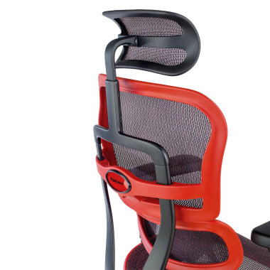 chaise gaming rouge structure noire gaming maille accoudoirs reglables 5d soutien lombaire appui tete 6