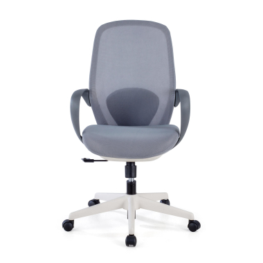 chaise pivotante gris whisper maille accoudoirs fixes 3