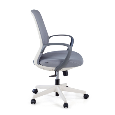 chaise pivotante gris whisper maille accoudoirs fixes 5