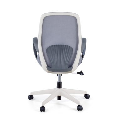 chaise pivotante gris whisper maille accoudoirs fixes 8