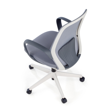 chaise pivotante gris whisper maille accoudoirs fixes 9