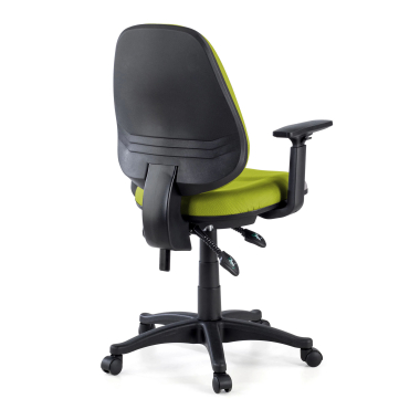 chaise de bureau vert avec des bras tissu accoudoirs reglables 1d 6