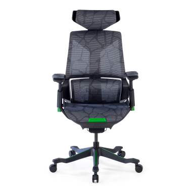 chaise gaming vert blooddragon maille accoudoirs reglables 6d soutien lombaire appui tete 4