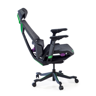 chaise gaming vert blooddragon maille accoudoirs reglables 6d soutien lombaire appui tete 7