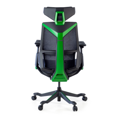 chaise gaming vert blooddragon maille accoudoirs reglables 6d soutien lombaire appui tete 6