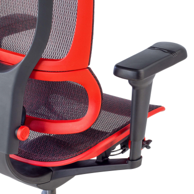 chaise gaming rouge chaise gaming maille accoudoirs reglables 5d soutien lombaire appui tete 4