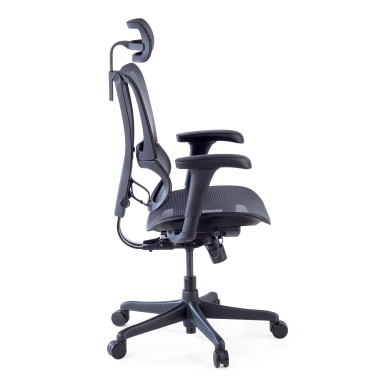 chaise ergonomique noir chaise de bureau maille accoudoirs reglables 3d soutien lombaire appui tete 7