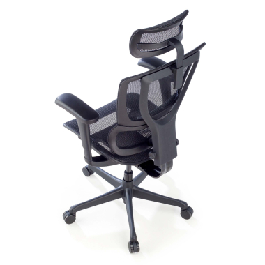 chaise ergonomique noir chaise de bureau maille accoudoirs reglables 3d soutien lombaire appui tete 9