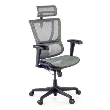 chaise ergonomique gris chaise de bureau maille accoudoirs reglables 3d soutien lombaire appui tete 1