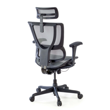 chaise ergonomique gris chaise de bureau maille accoudoirs reglables 3d soutien lombaire appui tete 8