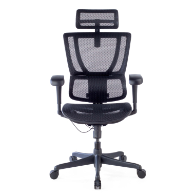 chaise ergonomique noir chaise de bureau maille accoudoirs reglables 3d soutien lombaire appui tete 3
