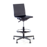 Tabouret de travail avec dossier Cupra, en polyuréthane rigide