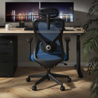 Chaise de Bureau Fusion Black, support lombaire