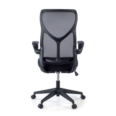 chaise de bureau noir raptor maille accoudoirs rabattables 10