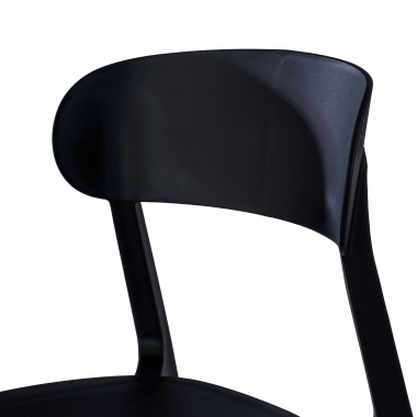chaise de conference noir moon plastique sans accoudoirs 8