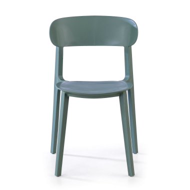 chaise de conference vert moon plastique sans accoudoirs 3