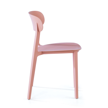 chaise de conference rose moon plastique sans accoudoirs 4