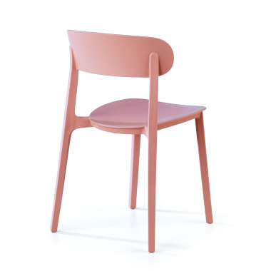 chaise de conference rose moon plastique sans accoudoirs 7