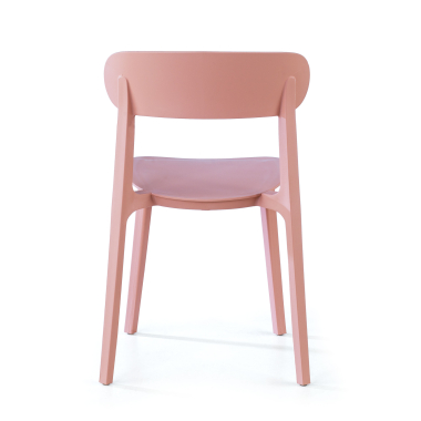 chaise de conference rose moon plastique sans accoudoirs 8