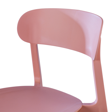 chaise de conference rose moon plastique sans accoudoirs 6