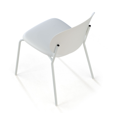 chaise de conference blanc mila plastique sans accoudoirs 8